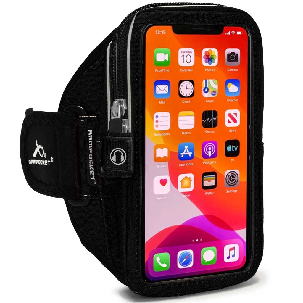 Mega i-40 Plus Smartphone Armband for iPhone 15/ 15 Pro Max/14 Pro Max/14 Plus/13 Pro Max/12 Pro Max, Galaxy S23 Plus/S23 & S22 Ultra/Galaxy A54/Note 20 Ultra & more with large cases