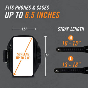 Yellowprice Sports Armband For IPhone 15 Plus, 13, 12, 11 Pro Max, XR, Samsung – With Pods Holder, Neoprene