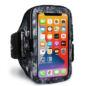 Mega i-40 armband for iPhone Xs/Xr/X/8/7, Galaxy S10/S9/S8 & more with large cases Arctic Storm