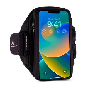 Armpocket X Plus full-screen armband for iPhone 14 Plus Side View