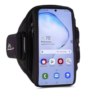 Armpocket X Plus armband for Galaxy S22 Ultra and full screen devices Side View
